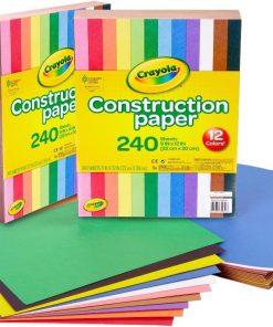 Crayola Construction Paper Bulk Pack (480 Sheets) – 10 Assorted Colors. 9x12. Teacher School Supplies & Classroom Must Haves. Card Making Craft Supplies. Art Paper
